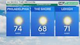 Philadelphia weather: Sunny spring day with highs in the 70s, great night for Phillies baseball