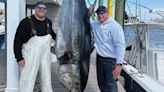 Avid angler hauls in enormous, 718 pound blue fin tuna off the Jersey Shore