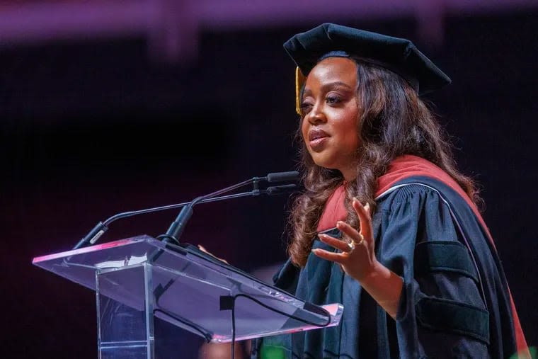 Quinta Brunson tells Temple University graduates to keep their community close at commencement