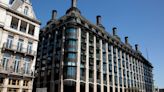 Water floods into atrium of Parliament’s Portcullis House as glass roof breaks