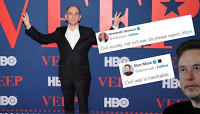 ‘Is he a bot?’: ‘Veep’ creator Armando Iannucci calls out Elon Musk’s UK 'civil war' posts