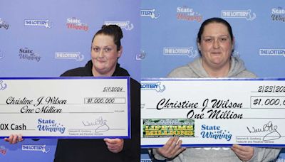 Mass. woman wins $1 million lottery prize twice in 10-week span