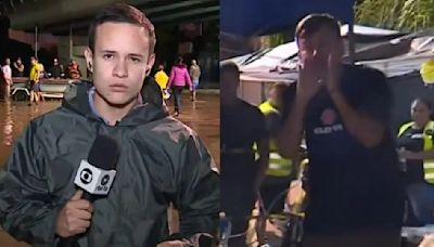 Repórter é hostilizado ao vivo no Jornal da Globo e precisa interromper cobertura das enchentes no RS; assista - Hugo Gloss