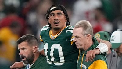 Jordan Love goes down with leg injury in final seconds of Packers loss