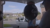 Doorbell cam captures moment man accidentally ruins baby gender reveal