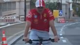 Charles Leclerc bikes rides home after historic Monaco Grand Prix win