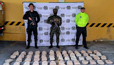 Incautan en Colombia 53,5 kilos de heroína, el mayor cargamento de los últimos dos años