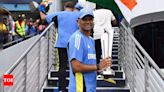 Watch: A hero's welcome for Rahul Dravid at a cricket academy | Cricket News - Times of India