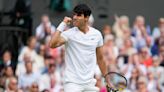 Defending champion Carlos Alcaraz beats Daniil Medvedev to return to the Wimbledon final