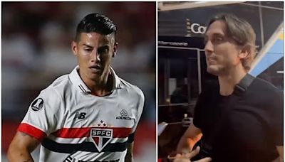 Historia repetida: Evasiva respuesta de Luis Zubeldía sobre el futuro de James en São Paulo