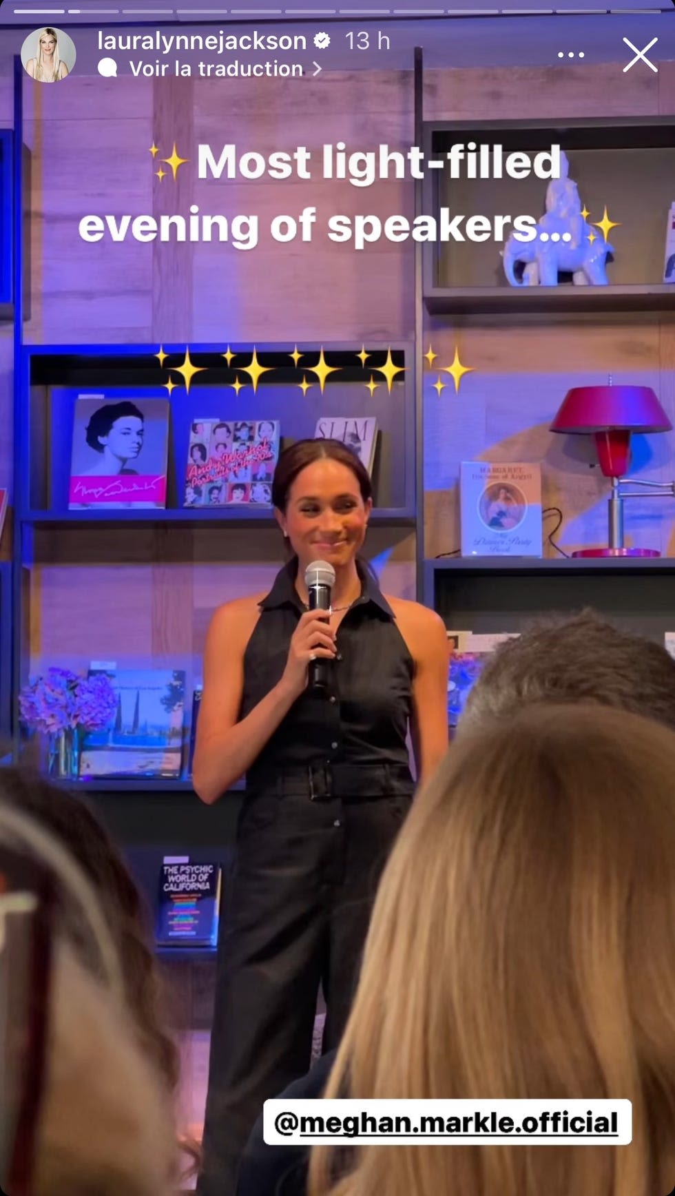 Meghan Markle Wears Sleeveless Tuxedo Jumpsuit to Oprah Winfrey Event