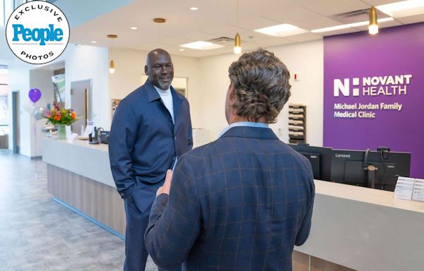 Michael Jordan Celebrates Opening of New N.C. Health Clinic After $10M Donation — See the Photo (Exclusive)