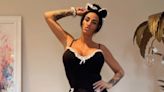 Katie Price flaunts new boobs in sexy French maid outfit