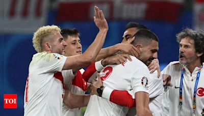 Merih Demiral shines as Turkey beat Austria to reach Euro 2024 quarter-final | Football News - Times of India