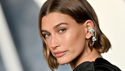 Hailey Bieber Breaks Fall Hair Color Traditions With New Cashmere Blonde Lob