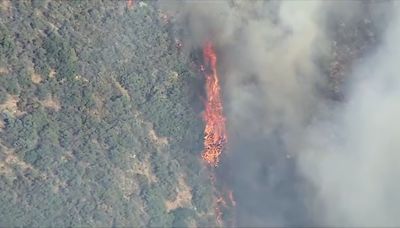 Evacuation issued for brush fire in Angeles National Forest above Glendora