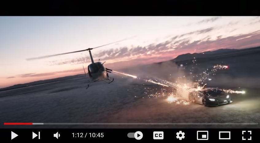 Man charged in YouTube stunt where fireworks were shot at Lamborghini in California desert