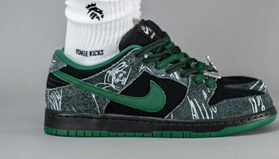 On-Foot Look at the There Skateboards x Nike SB Dunk Low