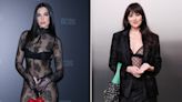Dua Lipa and Dakota Johnson Rock Sexy Sheer Looks During Milan Fashion Week