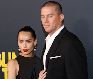 Zoë Kravitz’s Saint Laurent dress was the perfect choice for a PDA moment