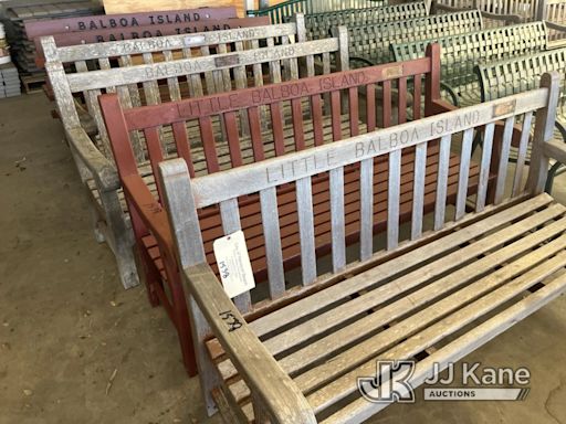 Newport Beach puts Balboa Island teak benches up for auction