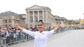 Salma Hayek Got Hyped For Her Olympic Torch Relay Run in Paris By Blasting ‘Lose Yourself,’ Naturally