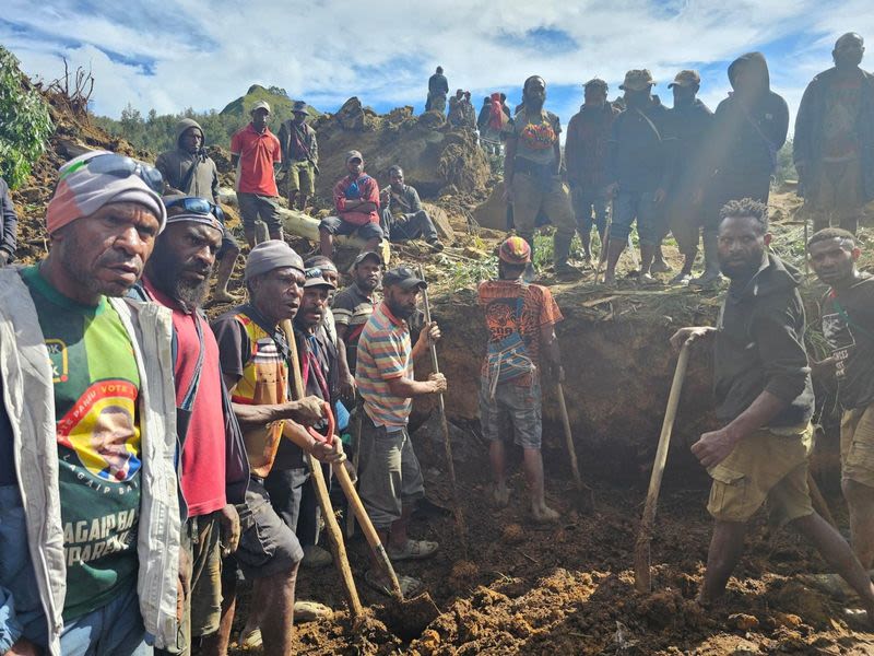 Papua New Guinea continue rescue efforts after hundreds feared killed in landslide