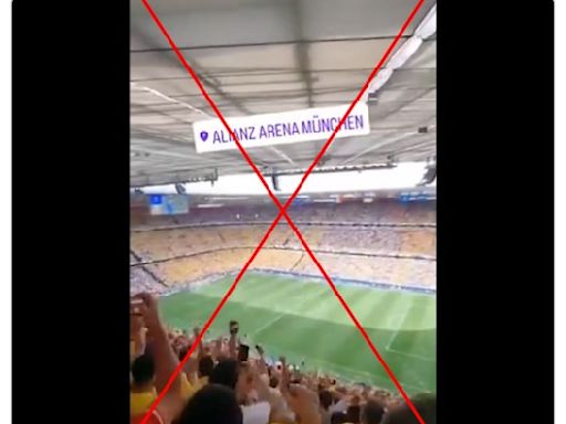 La vidéo des supporters roumains scandant "Poutine" pendant le match de l'Euro 2024 contre l'Ukraine est manipulée