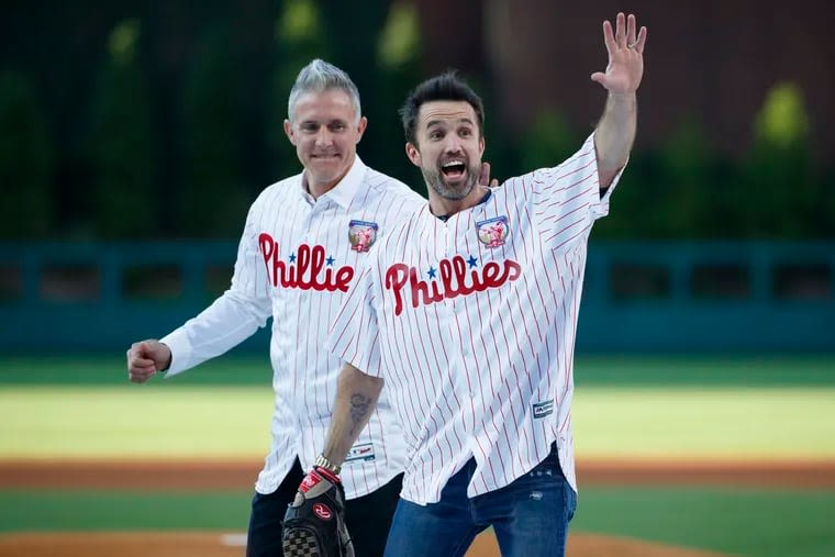 Bryce Harper, Chase Utley, and Rob McElhenney promote MLB London Series with ‘Always Sunny’ skit
