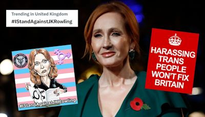 Why is #IStandAgainstJKRowling trending online?