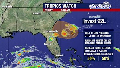 Tracking the Tropics: Invest 92L approaches Florida, could become tropical depression