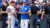 Caledonia native umpires at the College World Series