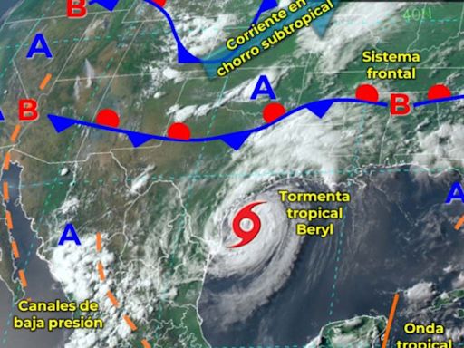 Clima en México este 8 de julio de 2024: Continuarán lluvias por Beryl y onda tropical