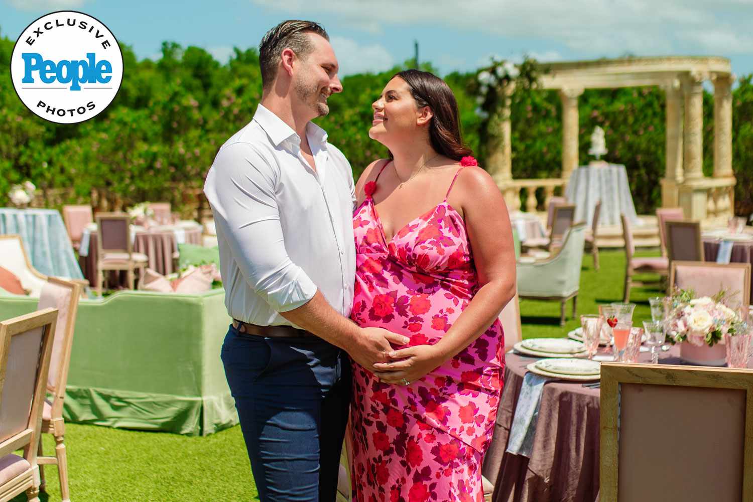 Love Is Blind's Alexa and Brennon Celebrate Baby on the Way with Bridgerton-Inspired Shower (Exclusive)