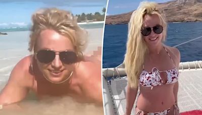 Britney Spears admits she wants butt injections as she shares video on the beach without bikini