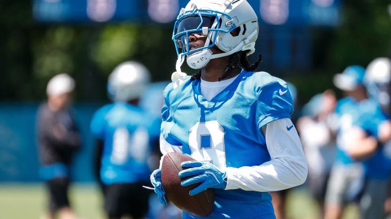Lions' Jameson Williams loses his breakfast before strong camp practice | Sporting News