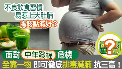 中年危機｜不良飲食習慣易惹上大肚腩 應該點減好？面對「中年發福」危機 全靠一物即可徹底排毒減腩 抗三高！ | am730