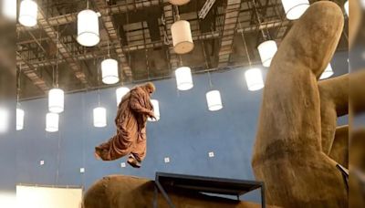 A BTS Pic Of Amitabh Bachchan From Kalki 2898 AD: "Just Hanging Around"
