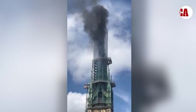 Se incendia la catedral de Notre-Dame en Rouen - MarcaTV