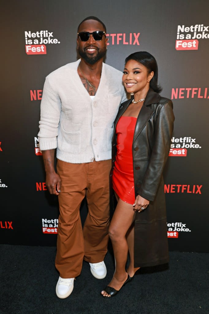 Gabrielle Union, Zaya Wade Twin in Leather at Dwyane Wade’s Netflix Event