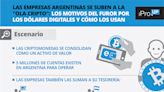 Las empresas argentinas se suben a la "ola cripto": los motivos del furor por los dólares digitales y cómo los usan