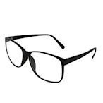 Docomo平光抗UV太陽眼鏡　輕量時尚設計款　質感黑色鏡框　抗UV400