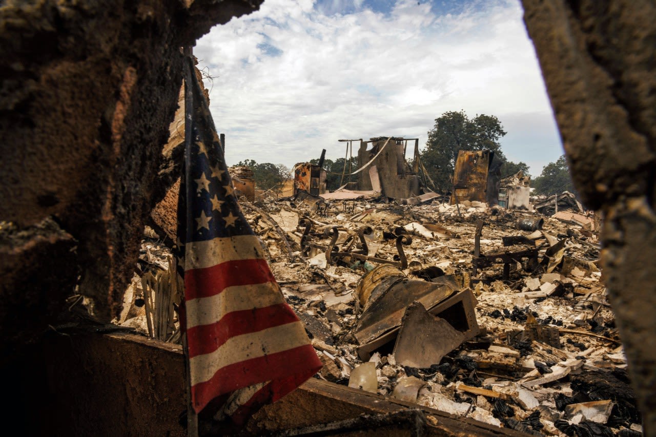 Improved weather helps firefighters battling wildfire near rural community in northern California