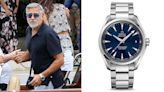 George Clooney Rocked a Sleek Steel Omega Seamaster on a Yacht in Venice