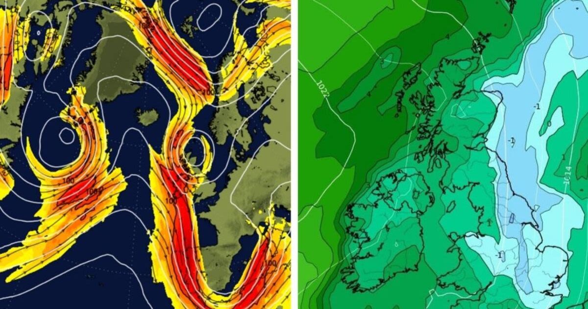 UK cold weather alert as exact date 0C Arctic blast freezes Britain shown in map