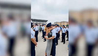 Watch this wife tap out her Air Force husband with a heartfelt embrace