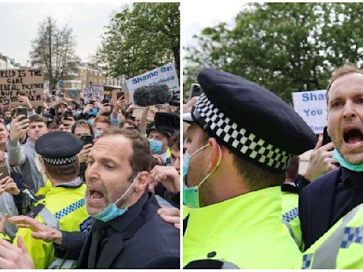 ‘The police weren’t happy with me when I decided to confront protesting Chelsea fans on the night the proposed European Super League fell apart’: Petr Cech opens up on intervening at Stamford Bridge in 2021