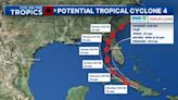 Potential Tropical Cyclone 4: System remains disorganized but is showing more circular flow