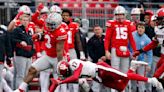 Ohio St RB Miyan Williams carted off with right leg injury