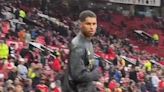 Marcus Rashford pulled away by Man United teammate after heated pre-Newcastle exchange with fan